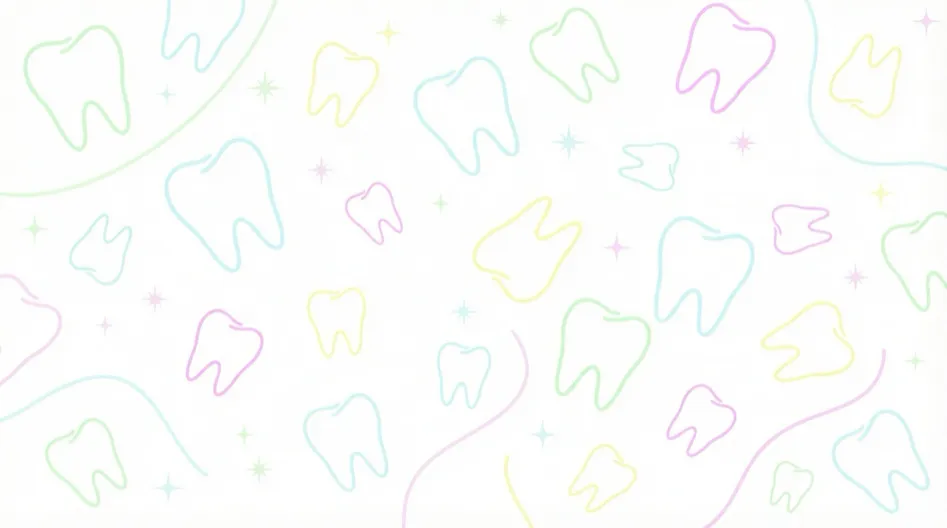 Decorative tooth pattern background