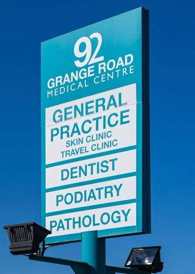 Grange Road Dental practice sign